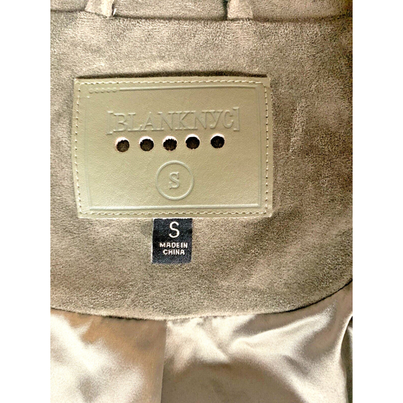 BlankNyc Faux Suede Crop Trucker Jacket In Rosemary - Picture 11 of 13